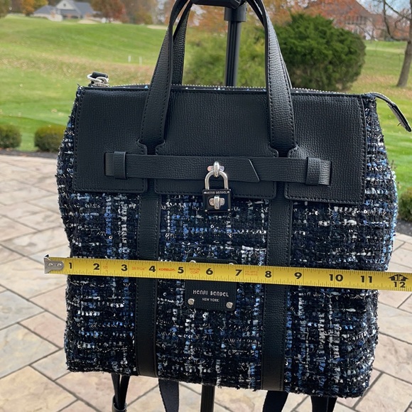 henri bendel Black Tweed Jetsetter Mini Backpack - Picture 13 of 16